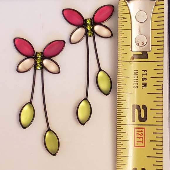 Kristina Collection Butterfly Earrings - Picture 4 of 5